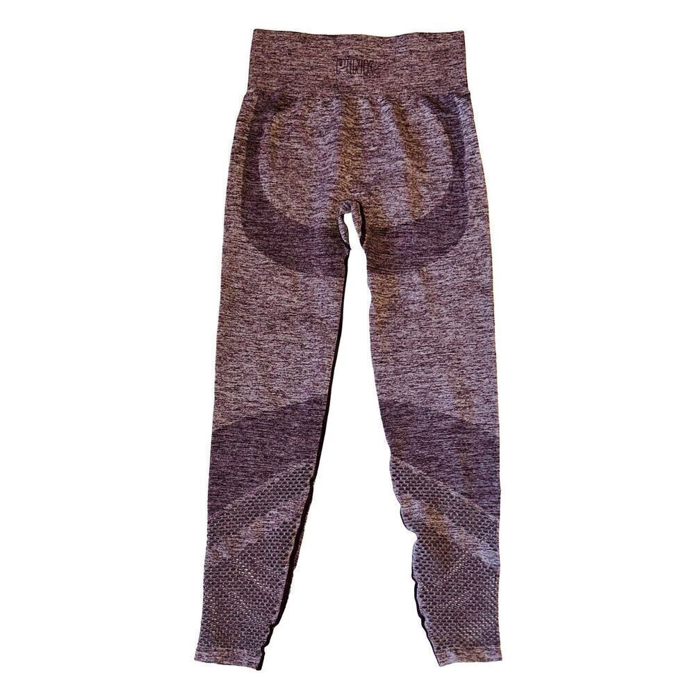 Victoria's Secret PINK Logo Pants Leggings Tights Purple Size S Small - Picture 2 of 5